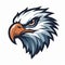 Sporty Eagle Head Logo on White Background. Perfect for Sports Teams and Apparel.