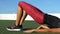 Sporty Woman Doing Spine Hip Lift Exercise - Fitness Exercise Close up