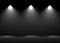 Spot light abstract gallery theater interior 3d realistic backgr