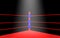 Spotlight in boxing ring