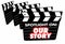 Spotlight on Our Story Background Movie Film Clapper Boards