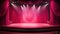 spotlight stage pink background