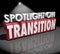 Spotlight on Transition Change Different Transformation 3d Words