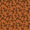 spotted animalistic seamless pattern with leopard spots, trendy animal print