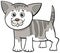 Spotted kitten cartoon animal character