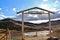 Spotted lake in Okanagan Vallye, Osoyoos, British Columbia.