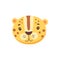 Spotted leopard, gerard wild cat face head mask