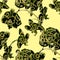 Spotty orchid exotic tropical flower. Floral seamless pattern