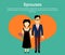Spouses Concept Vector in Flat Design