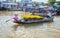 Spouses rowing boat on the river chrysanthemum sale