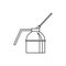 Spout oiler can applicator icon, outline style