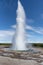 Spouting hot spring Geyser in Iceland