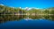 Sprague Lake in Summer with a Smooth Reflection