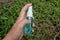 Spray alcohol female hands hand sanitizer gel to patient eliminate germs covid 19 prevention concept