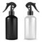 Spray bottle with trigger. Plastic cleaner liquid