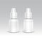 Spray Bottle White Plastic Packaging Container Set