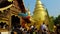 Spray for buddha statue water ceremony in songkran festival.