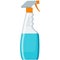 Spray cleaner bottle vector chemical detergent on white