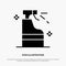 Spray, Cleaning, Detergent, Product solid Glyph Icon vector