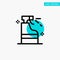Spray, Cleaning, Detergent, Product turquoise highlight circle point Vector icon