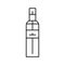 spray fragrance bottle perfume line icon vector illustration