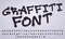 Spray graffiti font. City street art wall tagging lettering, dirty graffitis numbers and letters vector set