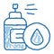 Spray Lotion Drop Cosmetic doodle icon hand drawn illustration