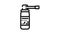 spray medicaments black icon animation