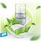 Spray mock up with green tea extract advertising for catalog, magazine. Vector design of cosmetic package