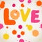 Spray paint watercolor vector seamless pattern with Love letters