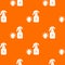 Spray pattern vector orange