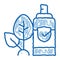 Spray Plant Leaf doodle icon hand drawn illustration