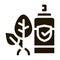 Spray Plant Leaf Icon Vector Glyph Illustration