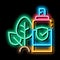 Spray Plant Leaf neon glow icon illustration