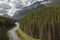 Spray River in the Canadian Rockies