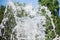 A spray of water from the town fountain. Texture background