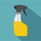 Sprayer bottle icon, flat style