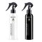 Sprayer cosmetics bottle with black dispenser cap