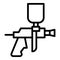Sprayer equipment icon outline vector. Paint gun