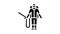 sprayer man glyph icon animation