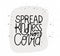 Spread kindness not covid lettering vector design