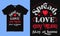 Spread love not virus, stay at home, Novel Corona-virus  awareness Vintage T-shirt Design for print.