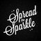 Spread the sparkle lettering on dark background