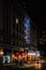 Spreckels Theater at night, in downtown San Diego, California