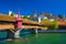 Spreuer bridge in the historic city center of Lucerne, Lucerne, Switzerland
