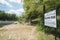 Sprewell Bluff State Park with Sign Close Angled View