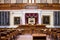 Spring, 2016 - Austin, Texas, USA - Austin Central Street in downtown. Empty meeting room in Texas State Capitol