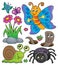 Spring animals and insect theme set 4