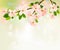 Spring background with blossoming tree