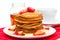 Spring breakfast: golden pancakes pancakes